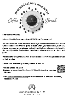 BronchandNTMSocial Coffee Break Flyer (Black and White)