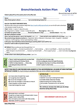Bronchiectasis Action Plan