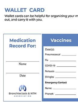 Medication and Immunization Wallet Card