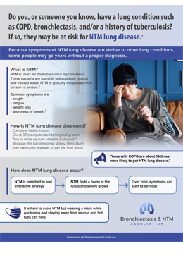 NTM Lung Disease Patient Education Information Sheet